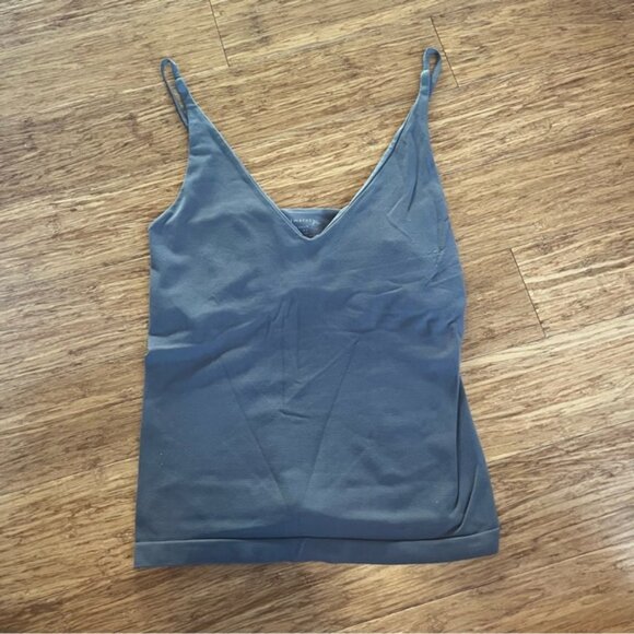 Free People Grey Fitted Tank Top - Picture 1 of 4